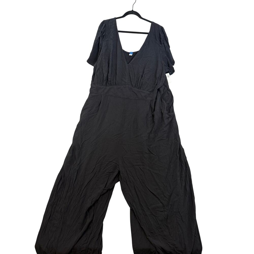 Old Navy Women's Black Short Sleeve Jumpsuit With Pockets - Size 4X - NWT